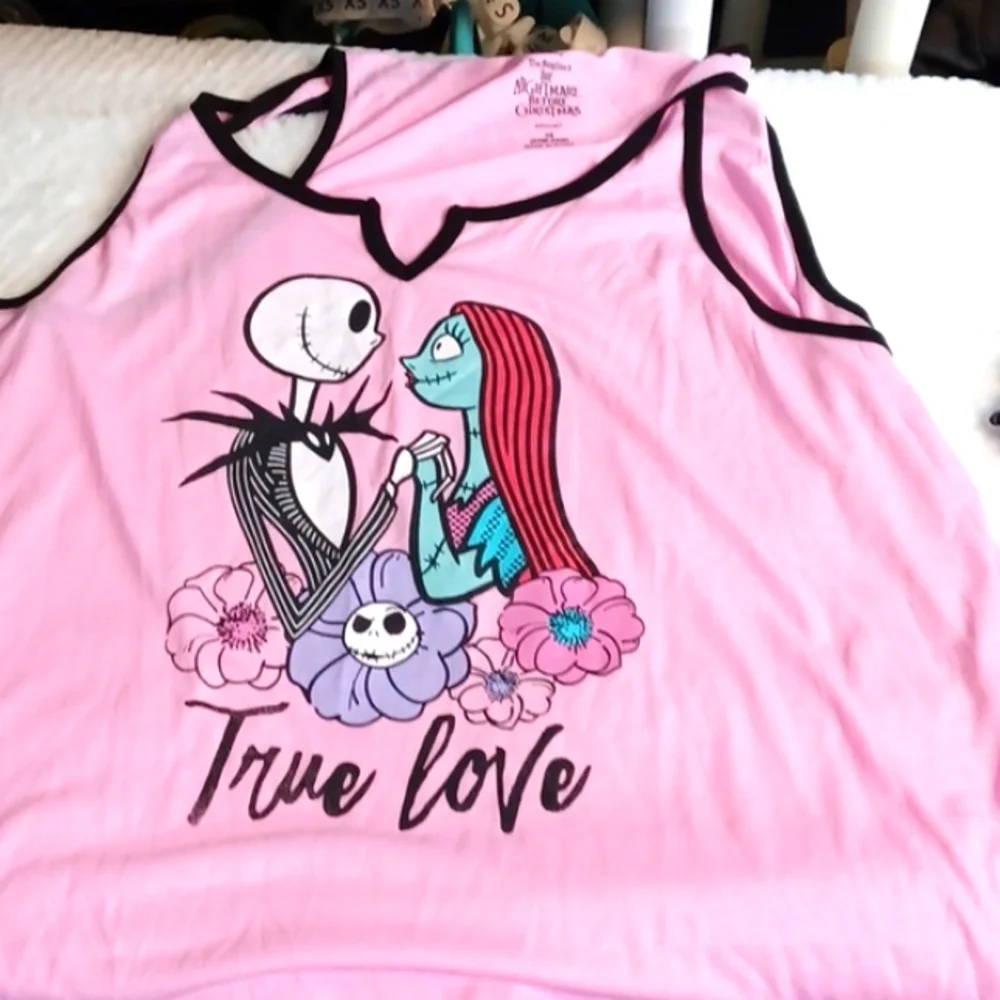 Womans Disney Burtons The NightMare Before Christmas Sleep Out Fit 3XL NWT - Picture 3 of 12